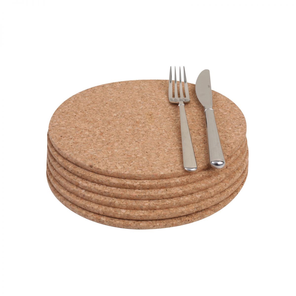 ROUND CORK PLACEMATS PACK OF 6 Woodbridge Kitchen Company