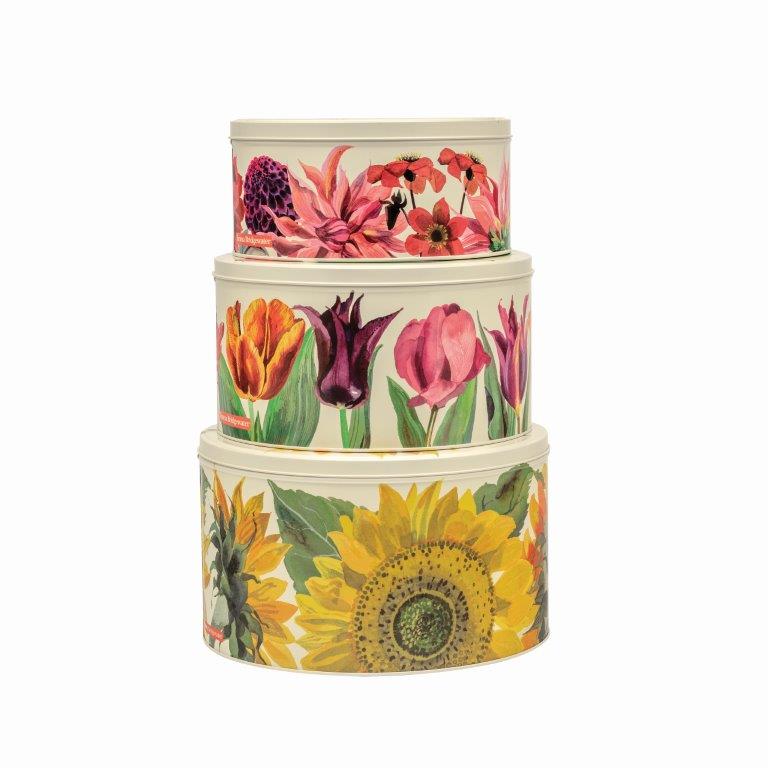 EMMA BRIDGEWATER FLOWERS SINGLE ROUND CAKE TIN Woodbridge Kitchen