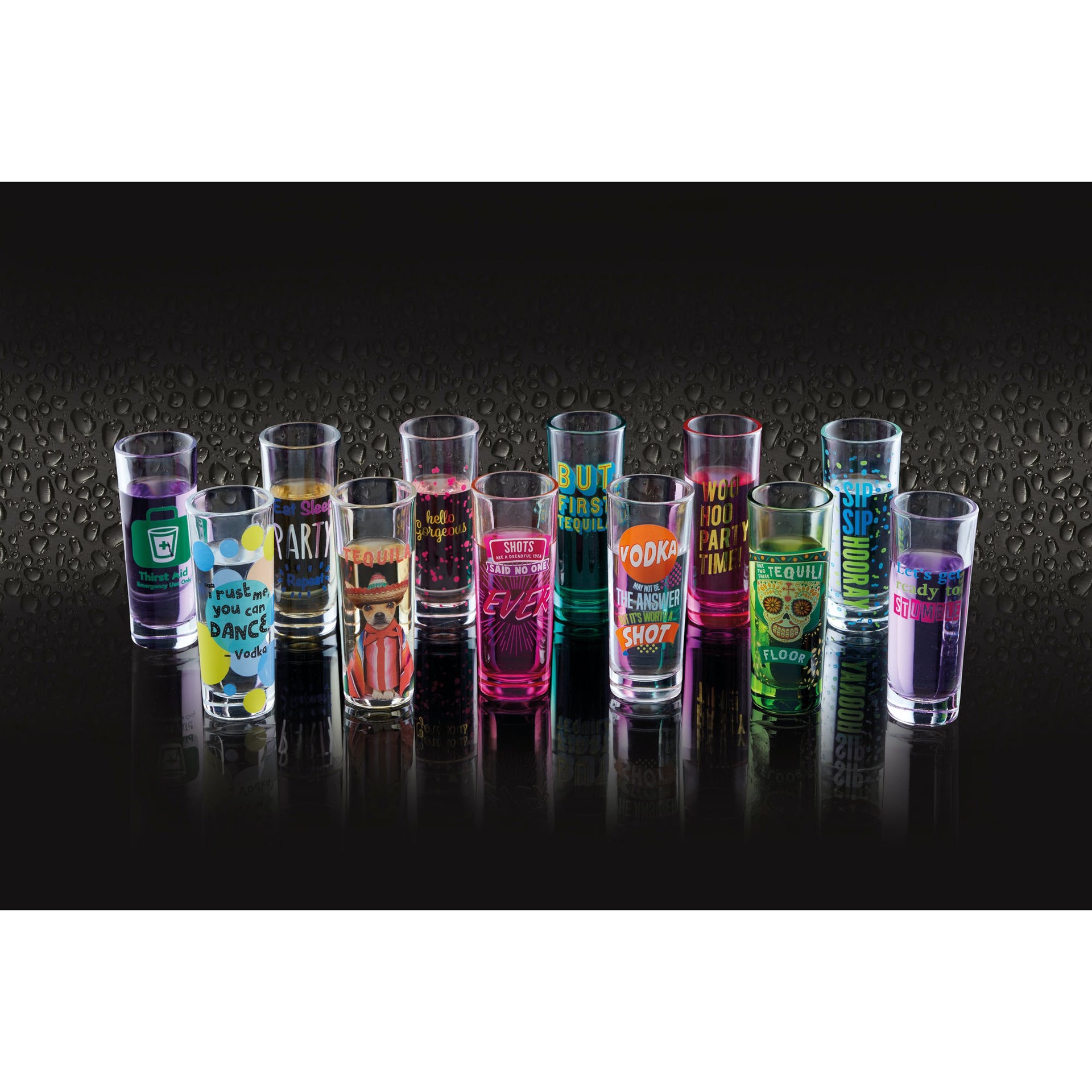 SINGLE SHOT GLASS 60ML IN ASSORTED DESIGNS Woodbridge Kitchen Company