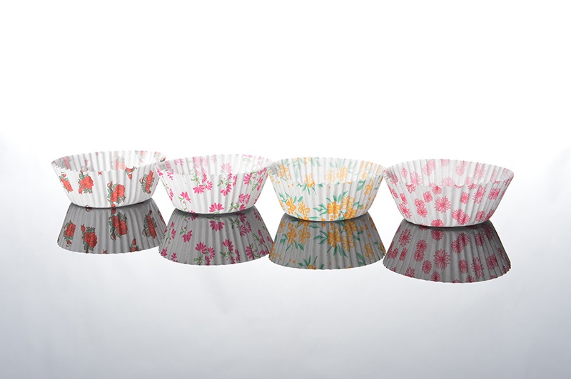 FLORAL BUN CASES PACK OF 100 Woodbridge Kitchen Company