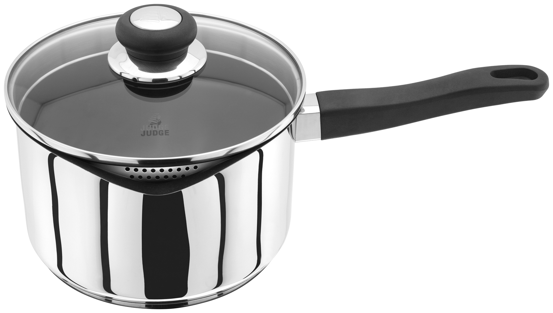 JUDGE VISTA NON STICK DRAINING SAUCEPAN 20CM Woodbridge Kitchen Company