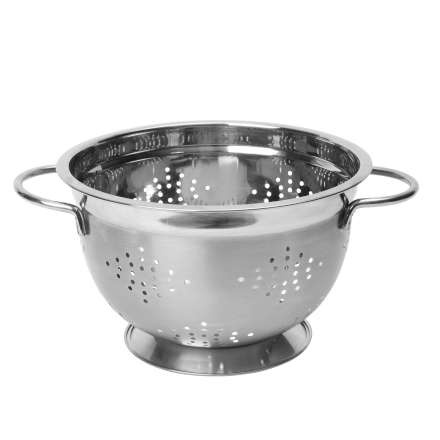 DEEP DOUBLE HANDLED 22CM COLANDER - STAINLESS STEEL - Woodbridge ...