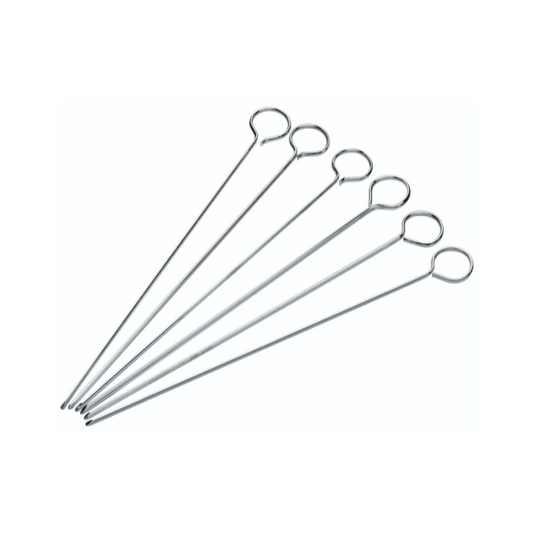 STAINLESS STEEL 20CM SKEWERS - PACK OF 6 - Woodbridge Kitchen Company