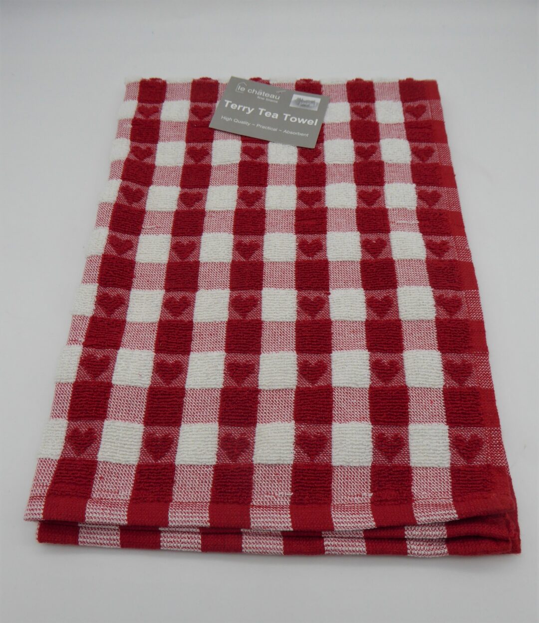 RED HEARTS TERRY TEA TOWEL Woodbridge Kitchen Company
