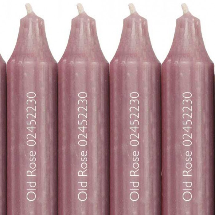 CIDEX NONDRIP 29CM CANDLE OLD ROSE