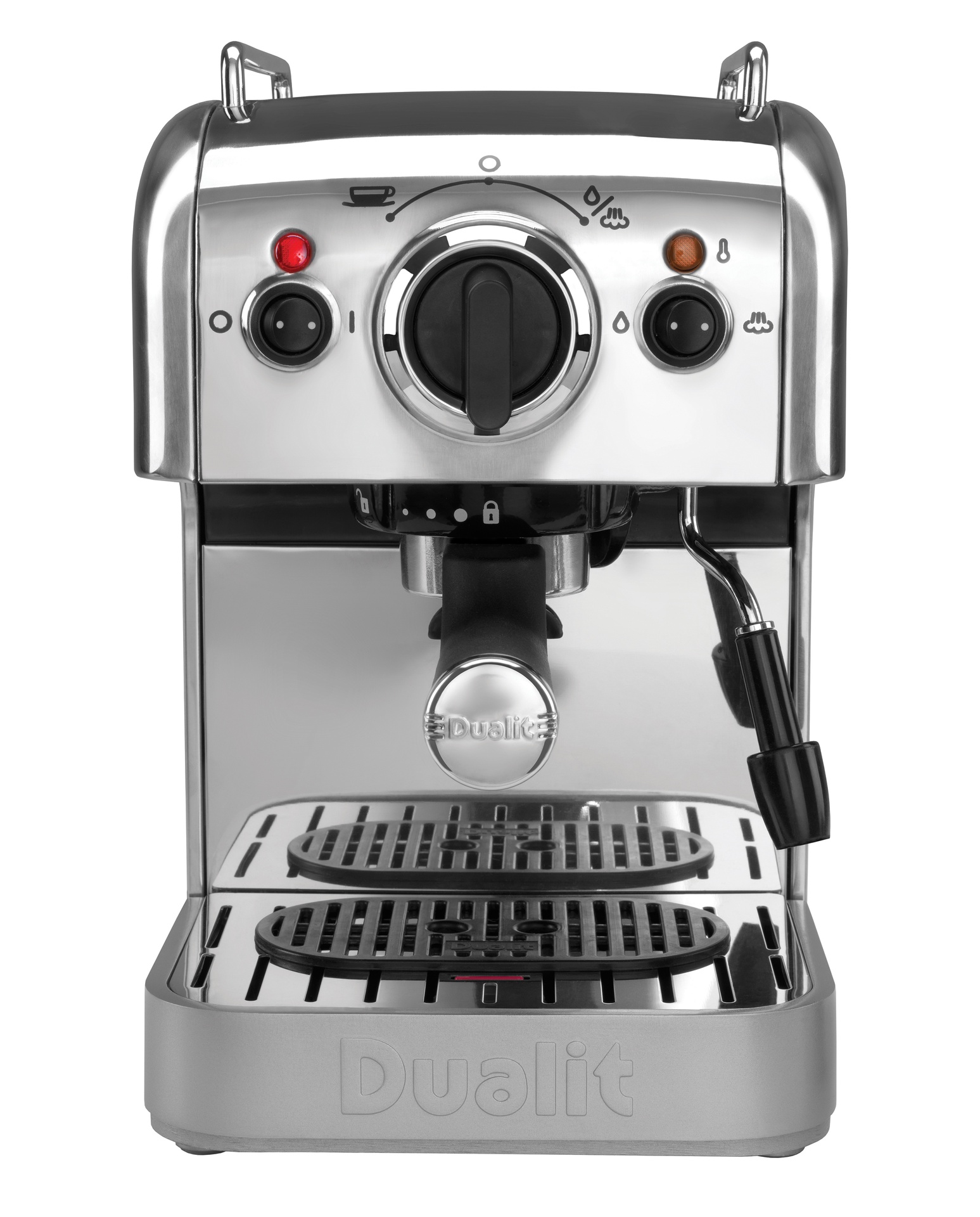 DUALIT 3 IN 1 POLISHED STAINLESS STEEL COFFEE MACHINE