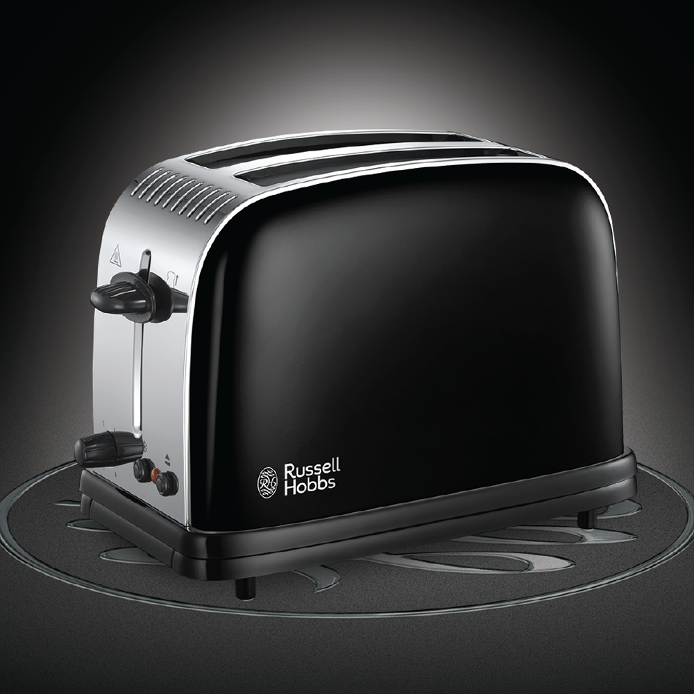 RUSSELL HOBBS BLACK 2 SLICE TOASTER Woodbridge Kitchen Company