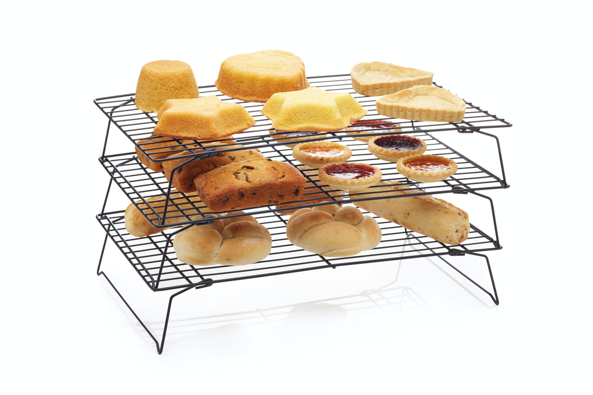 Carbon Steel Wire Grid Cooling Tray Oven Kitchen Baking Pizza Bread  Barbecue Cookie Biscuit Holder Shelf Cake Food Rack - AliExpress