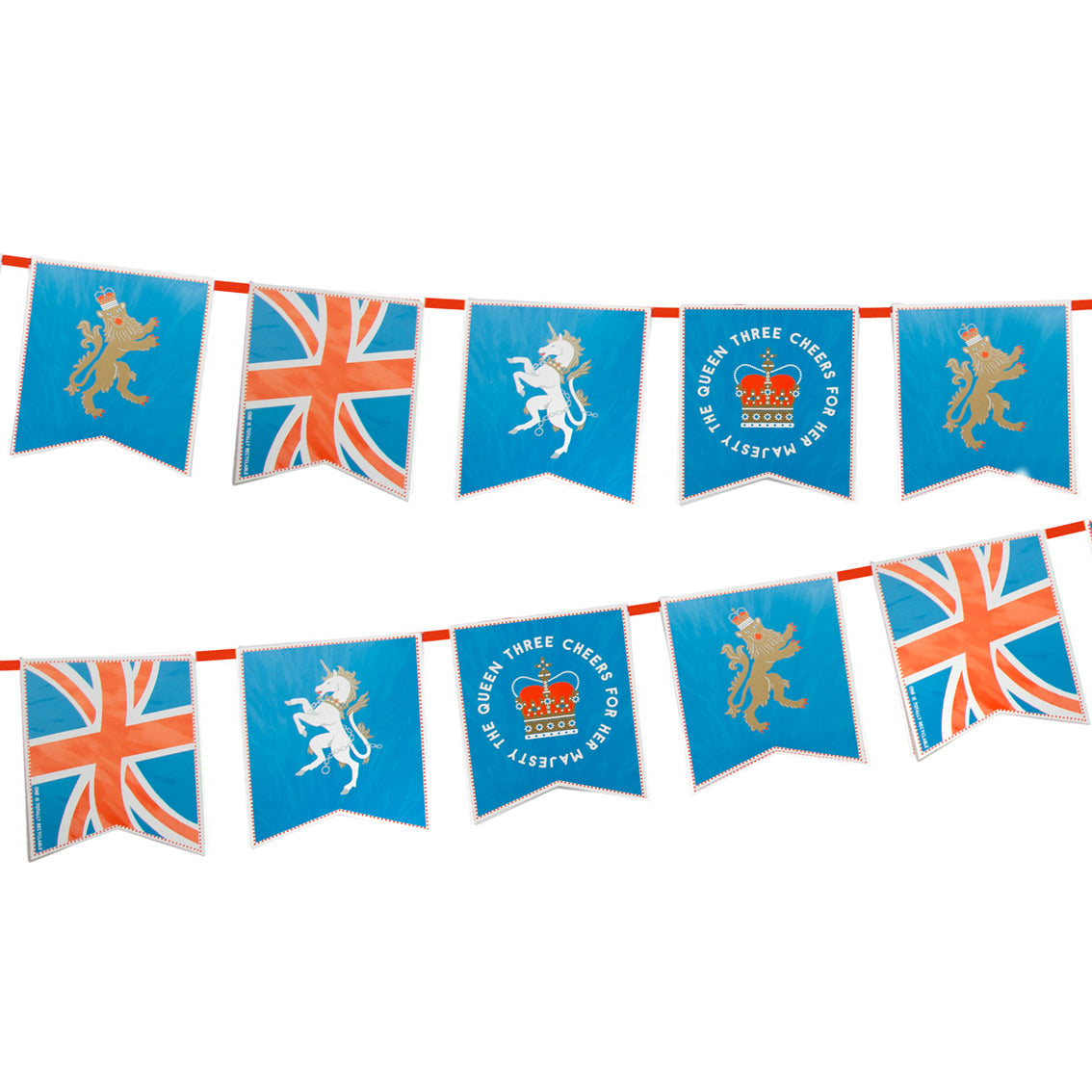 ROYAL JUBILEE PAPER BUNTING 3 METRES