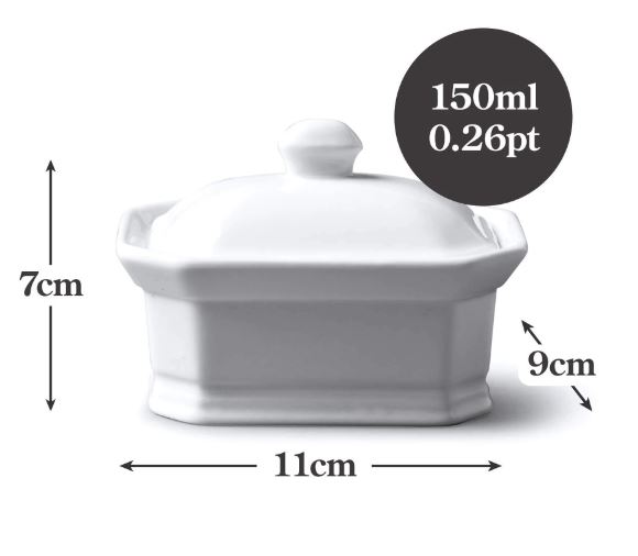 SMALL CERAMIC BUTTER DISH