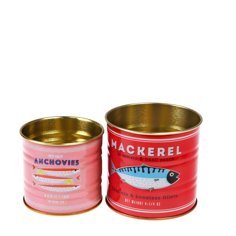 MINI FISH STORAGE TINS - SET OF 2