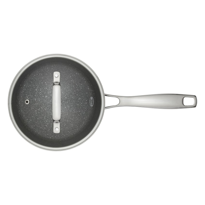 STELLAR ROCKTANIUM NON STICK SAUCEPANS - 3 PIECE SET