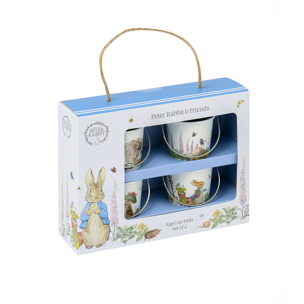 PETER RABBIT EGG BUCKET CUPS SET OF 4