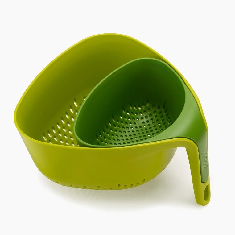 JOSEPH JOSEPH NEST 2 PIECE SQUARE COLANDER GREEN