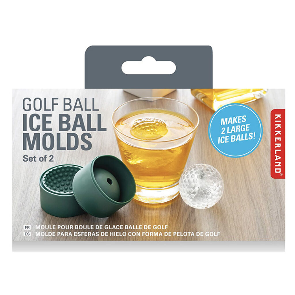 Large Silicone Ice Ball Mold Set | Round Sphere Ice Maker For Cocktails & Whiskey | Leak-Proof