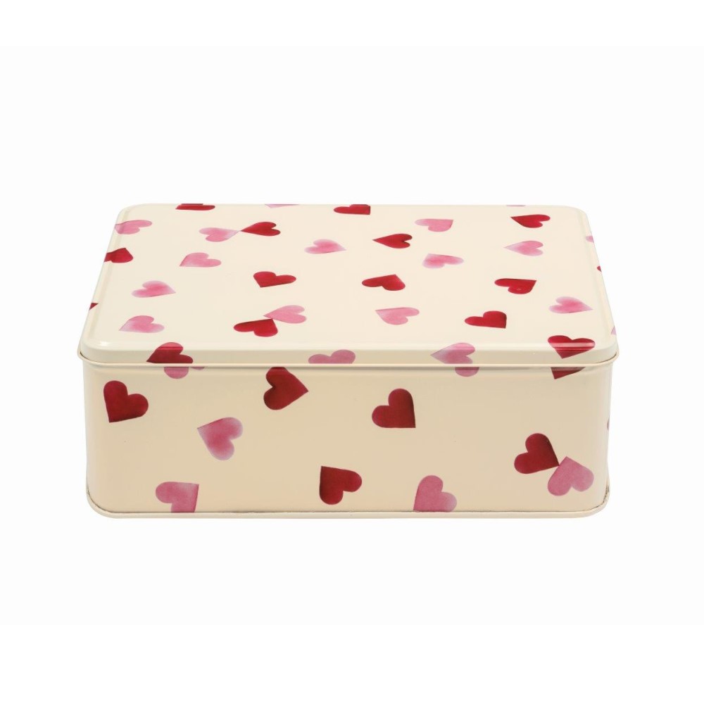 Emma Bridgewater Pink Hearts Deep Rectangle Tin