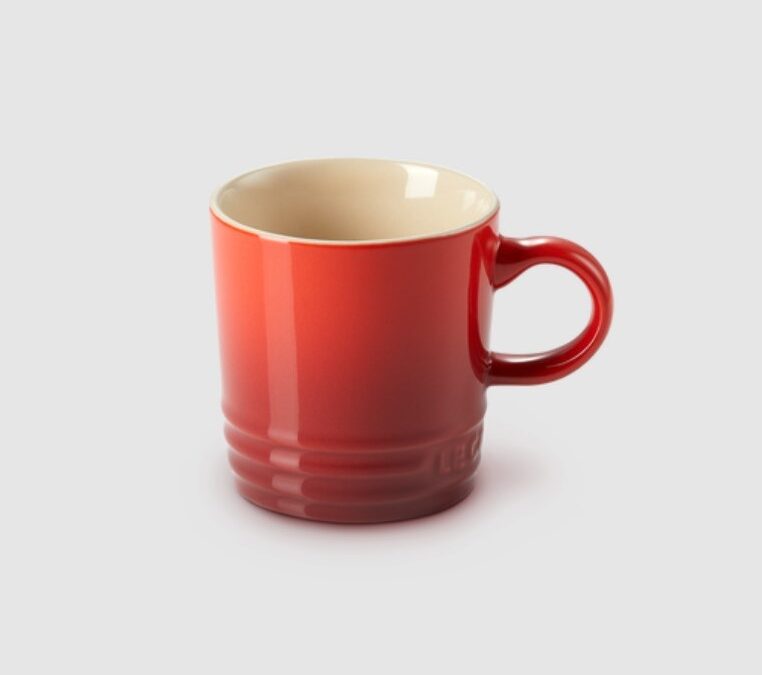 LE CREUSET STONEWARE ESPRESSO MUG – CERISE