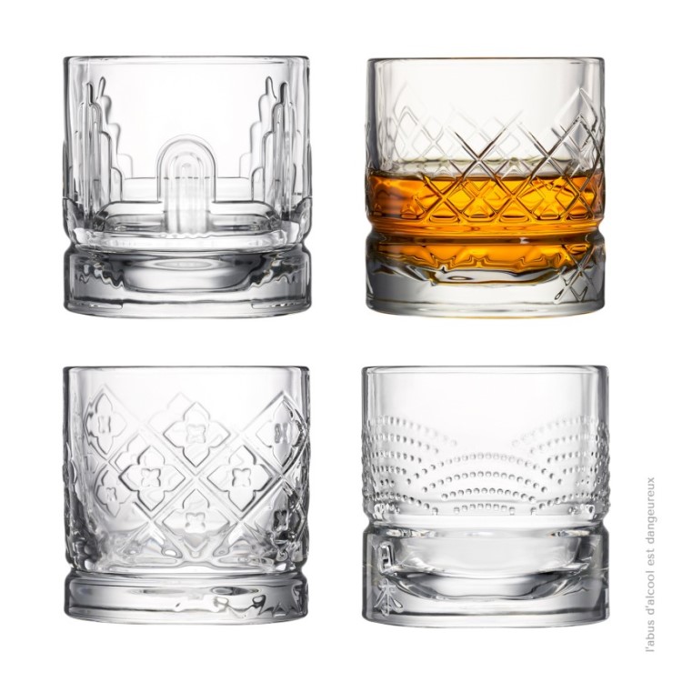 LA ROCHERE WHISKY GLASSES SET OF 4