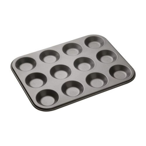 Baking Tin: 12 Hole MasterClass Crusty Bake Shallow Tin, Non-Stick