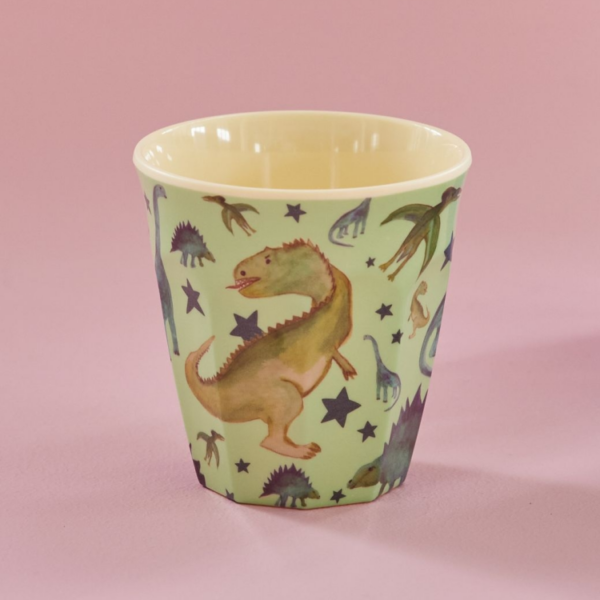 RICE GREEN DINO PRINT CUPS