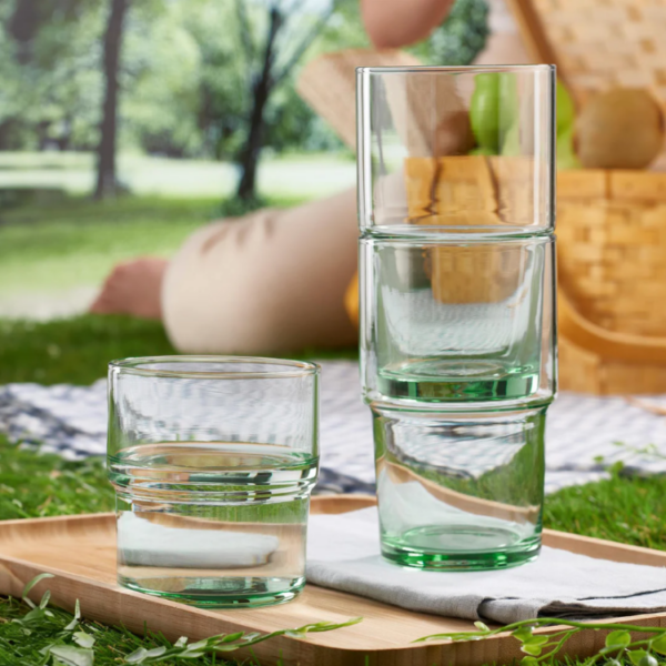 HILL RECYCLED GLASS HI-BALL - PACK OF 4