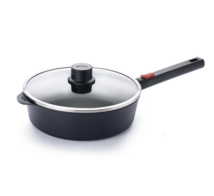 WOLL ‘ECO LOGIC’ SAUTE PAN WITH REMOVABLE HANDLE – 24CM