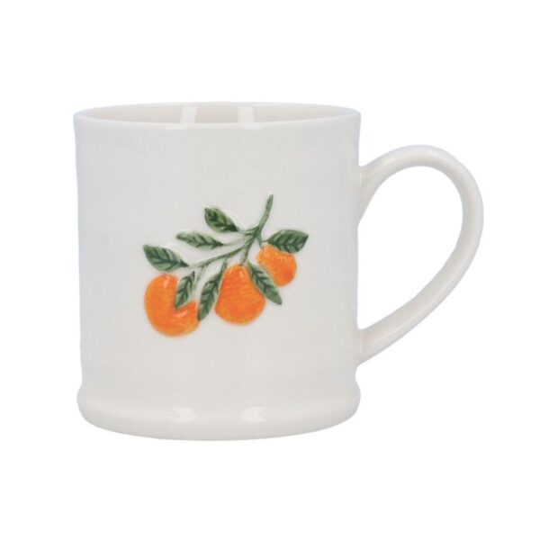 STONEWARE MUG - ORANGE BRANCH