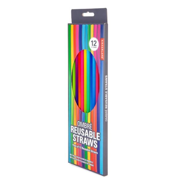 REUSABLE STRAWS - PACK OF 12
