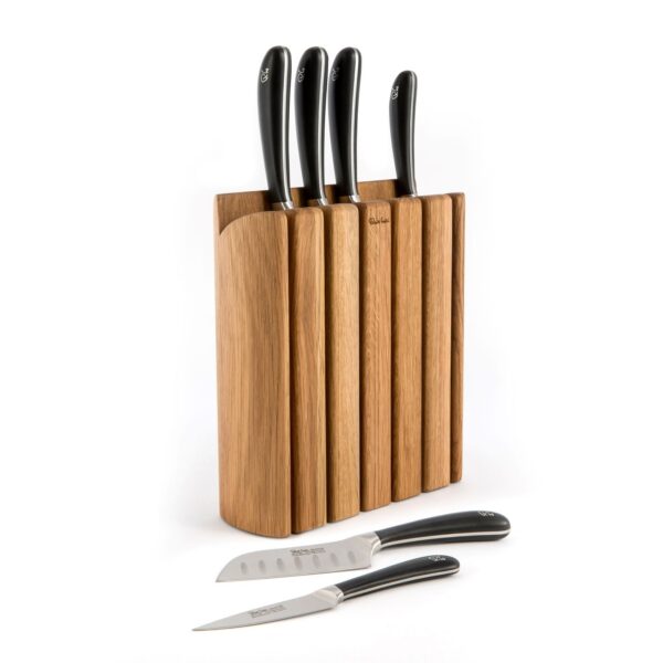 ROBERT WELCH SIGNATURE BOOK OAK KNIFE BLOCK - 7 PIECE - Image 2