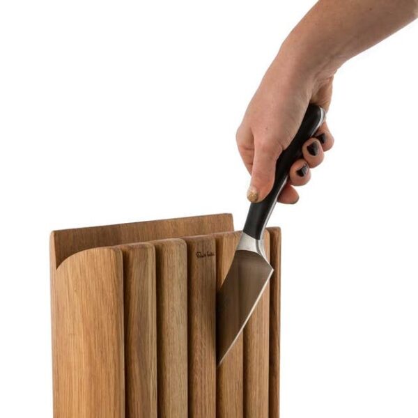 ROBERT WELCH SIGNATURE BOOK OAK KNIFE BLOCK - 7 PIECE - Image 6