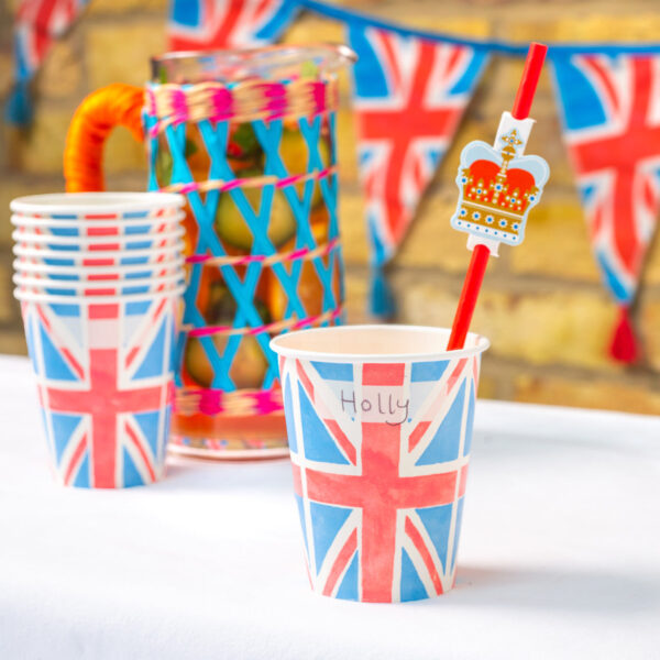 ROYAL CROWN PAPER STRAWS WITH TOPPERS- PACK OF 12 - Image 3