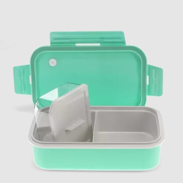 DOUBLE WALLED LUNCH BOX -AQUA - Image 2