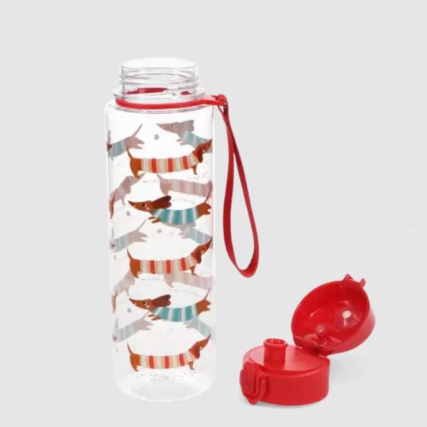 SAUSAGE DOG DRINKS BOTTLE WITH PUSH BUTTON LID - 700ML - Image 2