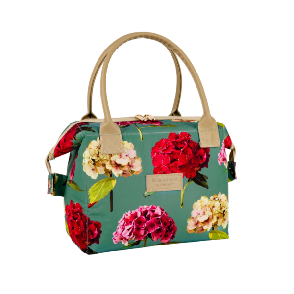 HYDRANGEA CONVERTIBLE LUNCH BAG - TEAL - Image 2