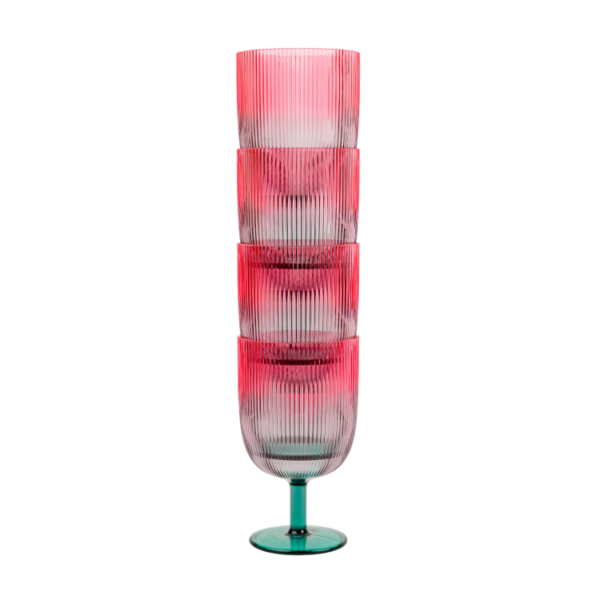 OMBRE STACKING WINE GLASSES - SET OF 4 - Image 3