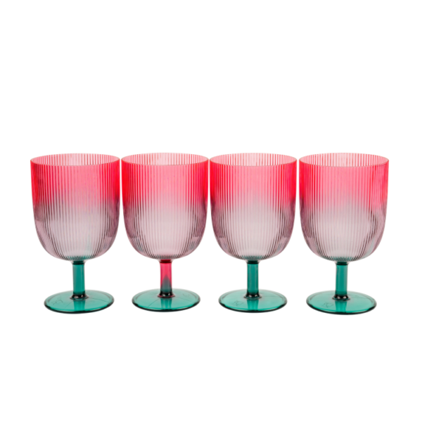 OMBRE STACKING WINE GLASSES - SET OF 4 - Image 2