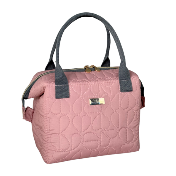 OXFORD QUILTED  CONVERTIBLE LUNCH BAG - MALLOW - Image 3