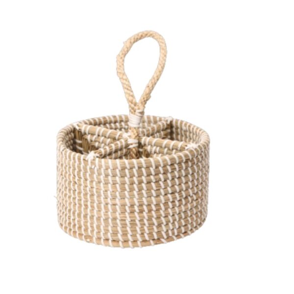 SINTRA SEAGRASS CUTLERY CADDY - Image 2