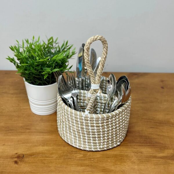 SINTRA SEAGRASS CUTLERY CADDY