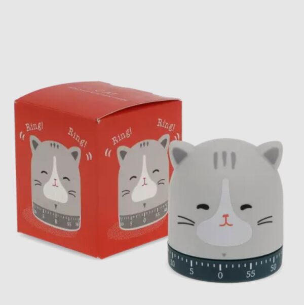 WIND-UP KITCHEN TIMER - CAT - Image 2