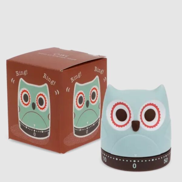 WIND-UP KITCHEN TIMER - OWL - Image 2
