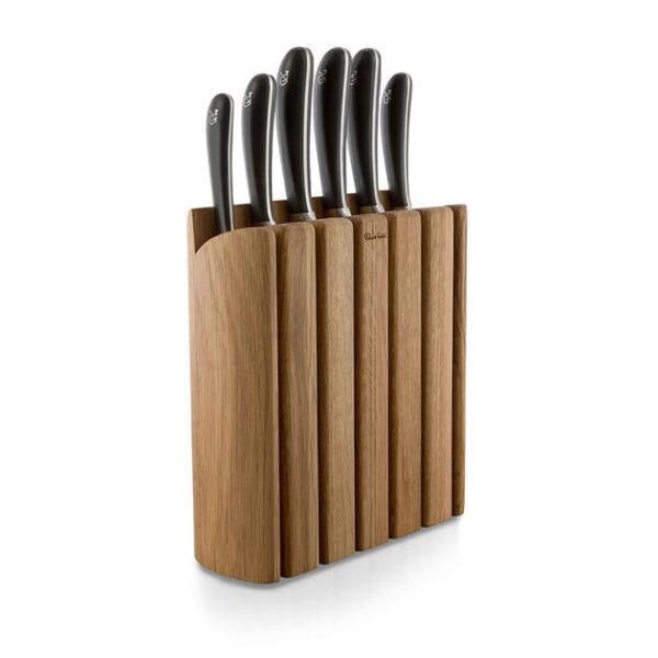 ROBERT WELCH SIGNATURE BOOK OAK KNIFE BLOCK - 7 PIECE - Image 5