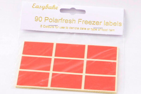 COLOURED FREEZER LABELS  - PACK OF 90