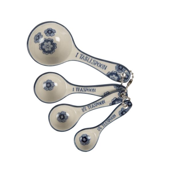 BLUE WILLOW CERAMIC MEASURING SPOONS - Image 2