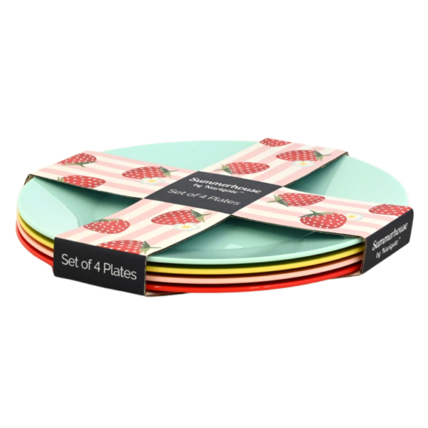 STRAWBERRIES & CREAM PLATES - PACK OF 4 - Image 3