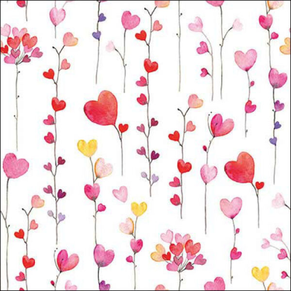 HEARTS GARLANDS PAPER NAPKINS