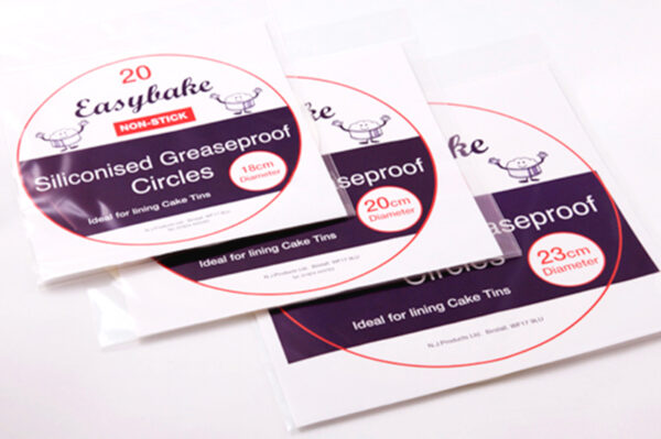 GREASEPROOF CIRCLES 20CM / 8" - PACK OF 20