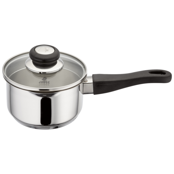 JUDGE VISTA STAINLESS STEEL DRAINING SAUCEPAN - 14CM