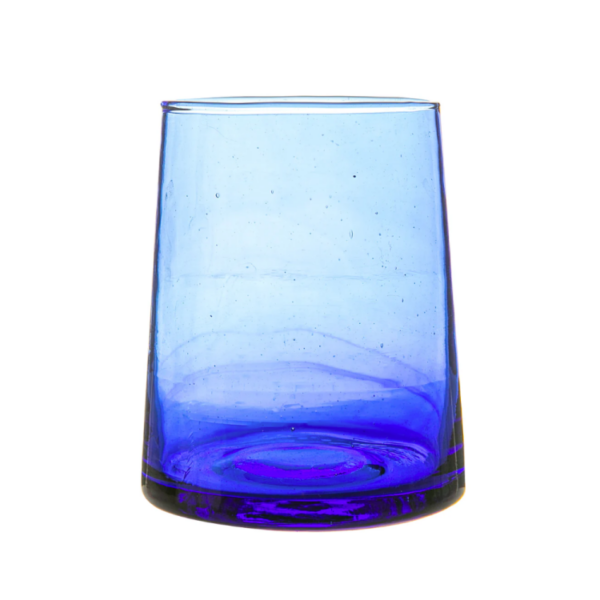 MERZOUGA RECYCLED GLASS TUMBLER - BLUE - Image 2
