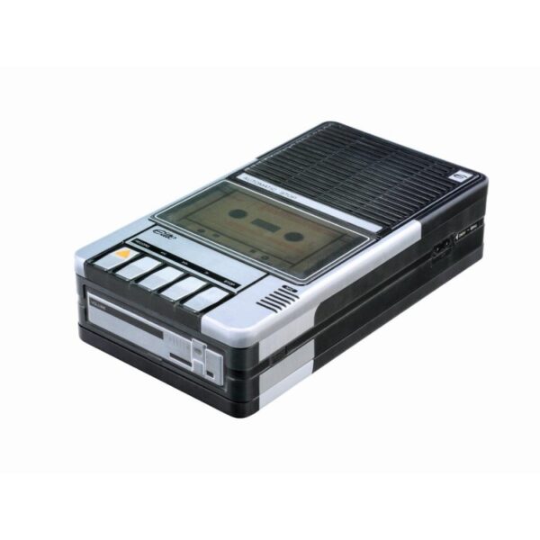 CASSETTE RECORDER BISCUIT TIN